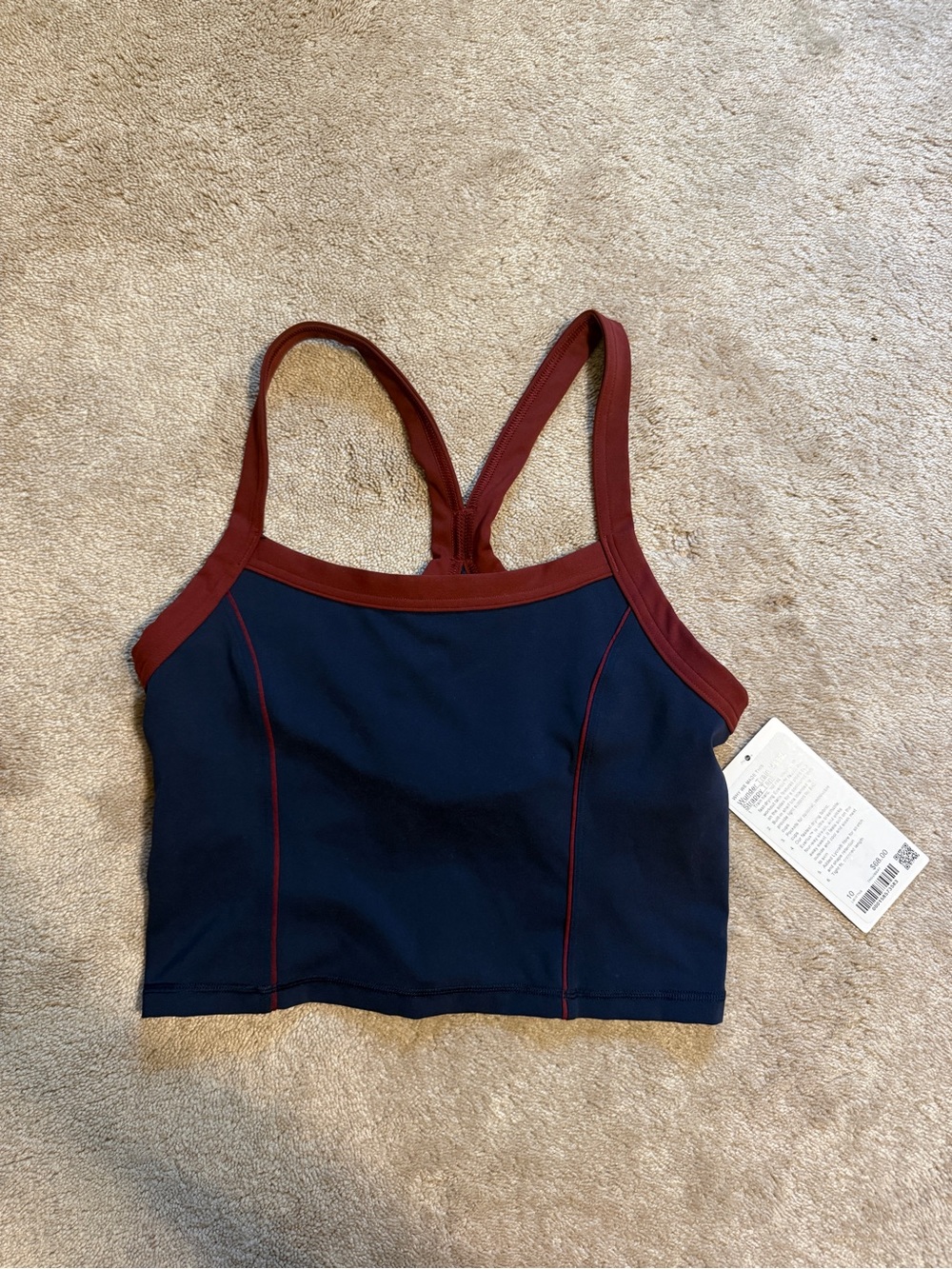 Lululemon Wunder Train Piped Strappy Tank sz 10
